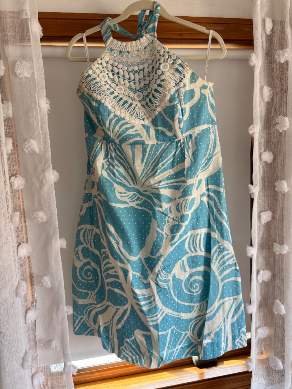 Classic Lilly Pulitzer with Crocheted Lace Neckline